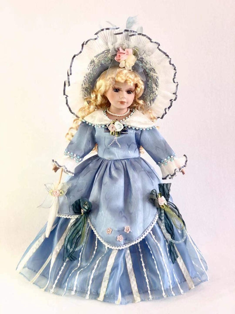 J Misa Jmisa 16" Porcelain Victoria Doll with Stand - Image 1